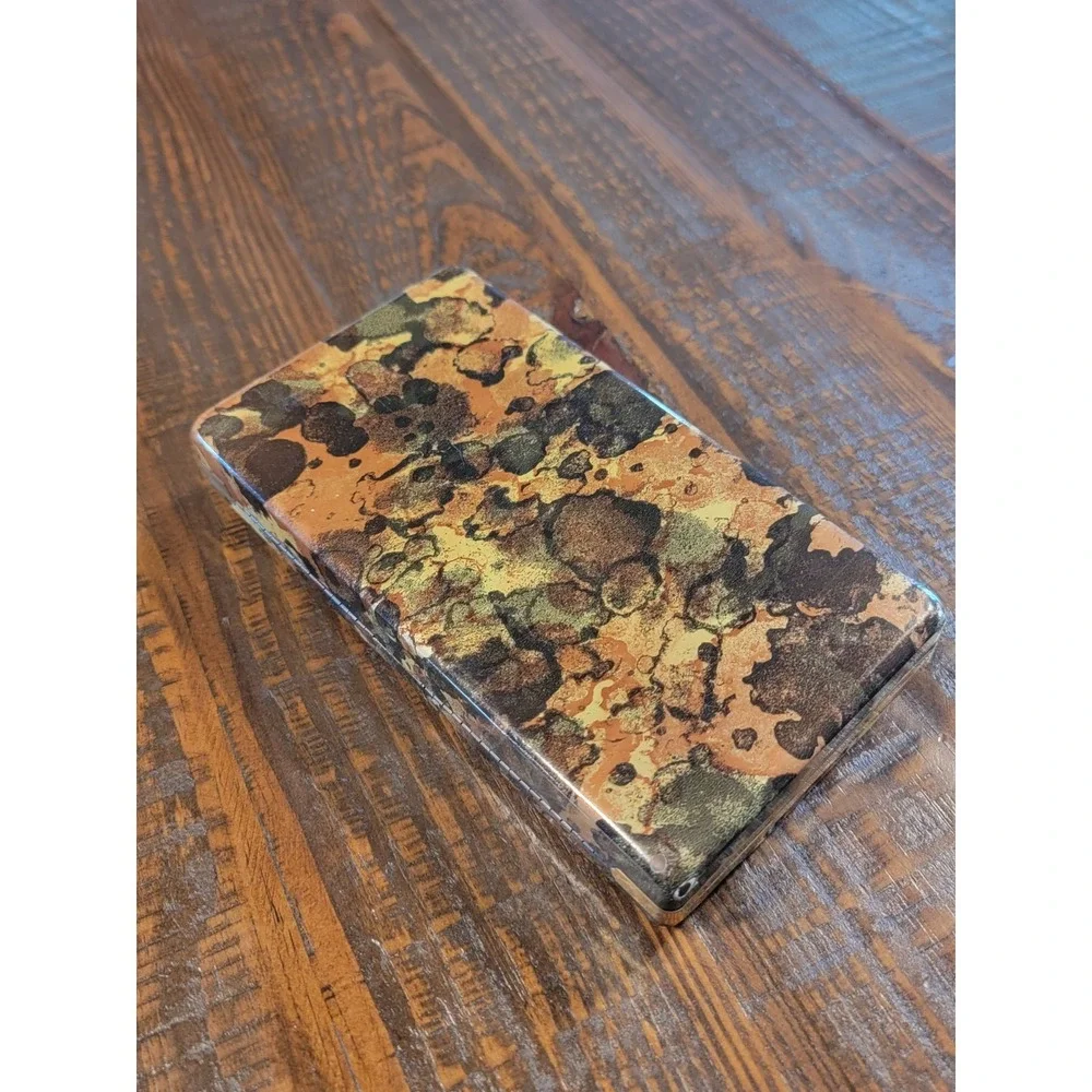 Vintage Tortoiseshell Mele‎ Clamshell Jewelry Box Earrings
